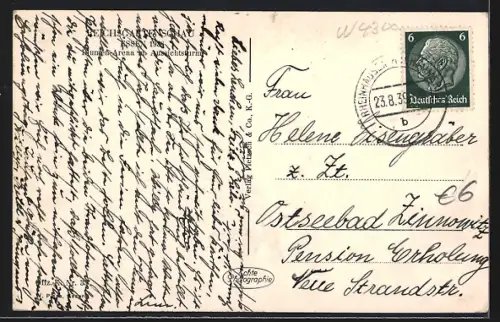 AK Essen, Reichsgartenschau 1938, Blumenarena mit Aussichtsturm