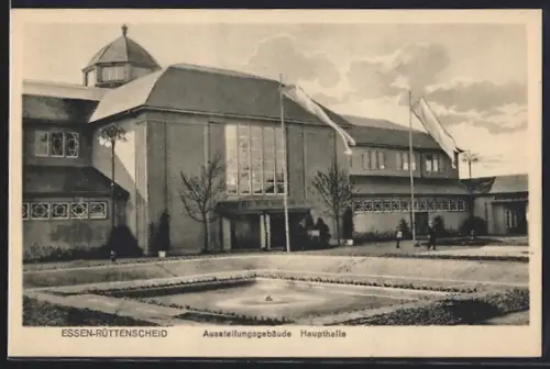 AK Essen-Rüttenscheid, Haupthalle der Ausstellung