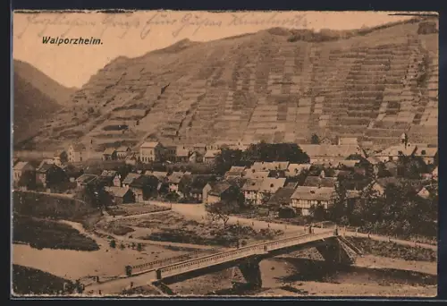 AK Walporzheim, Teilansicht