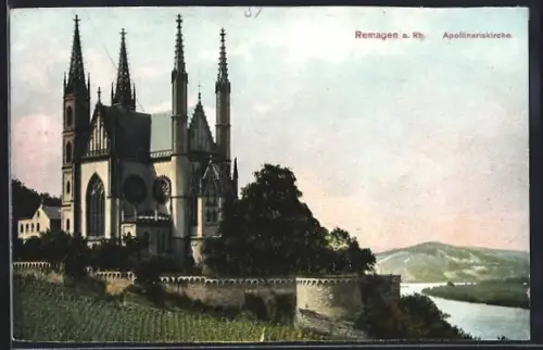 AK Remagen a. Rh., Apollinariskirche