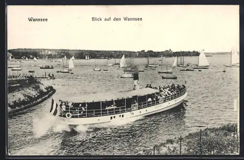 AK Berlin-Wannsee, Schiffe auf dem Wannsee