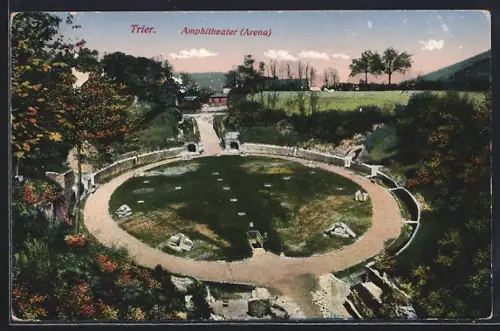 AK Trier, Das Amphitheater mit Umgebung