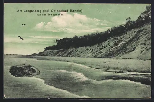 AK Bansin, Am Langenberg von der See gesehen