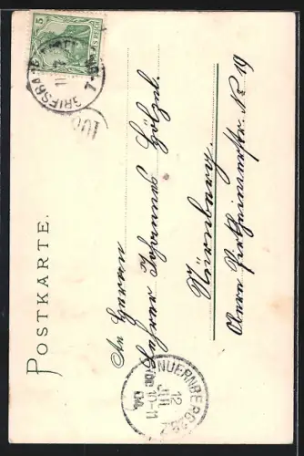 Künstler-AK Bad Griesbach / Schwarzwald, Ortsansicht im Renchthal