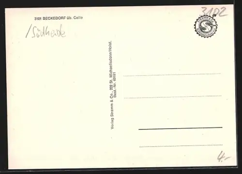 AK Beckedorf / Celle, Lüneburger Heide, Gebäudeansichten, Gefallenendenkmal
