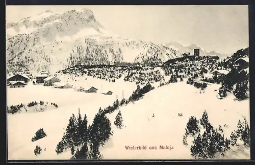 AK Maloja, Panorama im Winter
