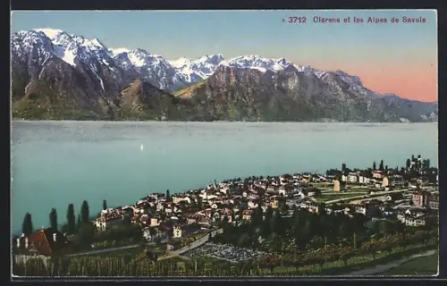 AK Clarens, Panorama et les Alpes de Savoie