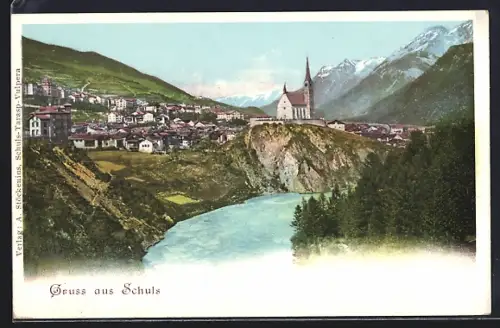 AK Schuls, Teilansicht mit Kirche