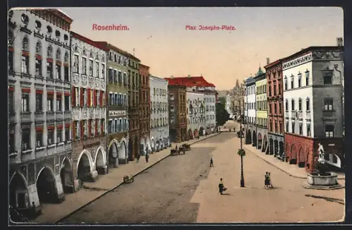 AK Rosenheim / Bayern, Max-Josephs-Platz