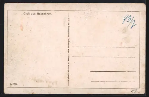 AK Rosenheim / Bayern, Max-Josephs-Platz