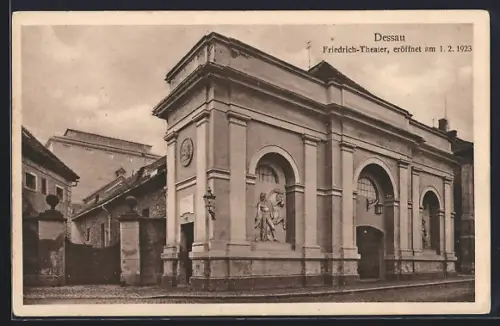 AK Dessau, Friedrich-Theater eröffnet 1923