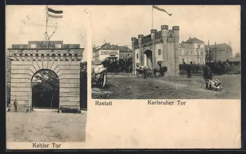AK Rastatt, Karlsruher Tor, Kehler Tor
