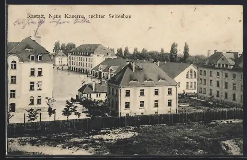 AK Rastatt, Neue Kaserne, Rechter Seitenbau