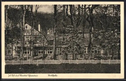 AK Schwartau, Blick auf das Gasthaus Waldhalle
