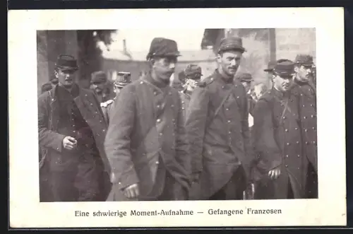AK Rastatt, Kriegsgefangene Franzosen in Uniform