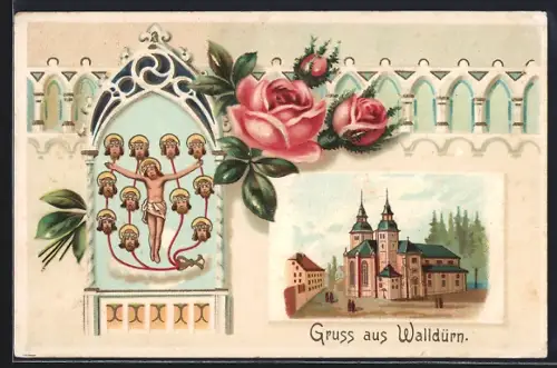 Künstler-AK Walldürn, Kirche, Gnadenbild