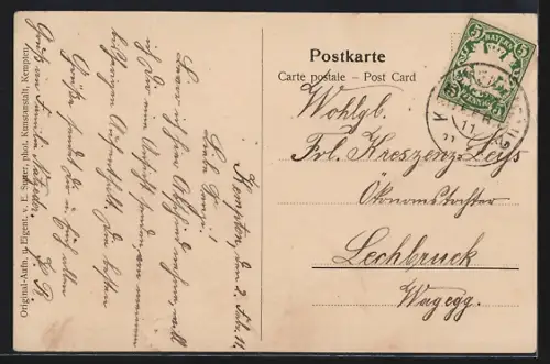 AK Kempten im Allgäu, Distriktspital mit Strassenpartie