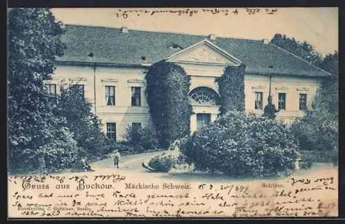 AK Buckow / Märk. Schweiz, Schloss in der Märkischen Schweiz