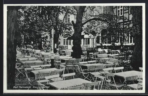 AK Bad Helmstedt, Kurhaus Gesundbrunnen, Konzertgarten