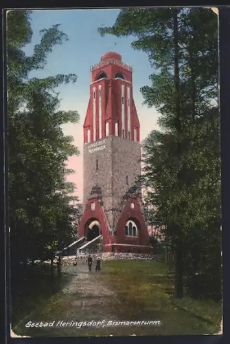 AK Heringsdorf / Ostseebad, Bismarckturm
