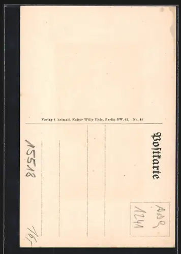 AK Rauen / Mark, Strassenpartie an der Kirche