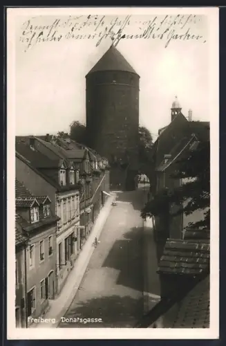 AK Freiberg i. Sa., Blick in die Donatsgasse