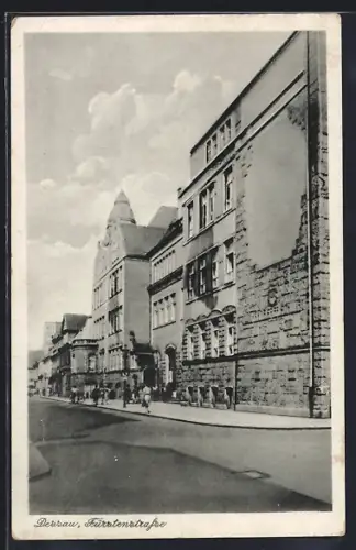 AK Dessau, Menschen in der Fürstenstrasse