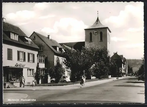 AK Fellbach, Partie an der Pauluskirche