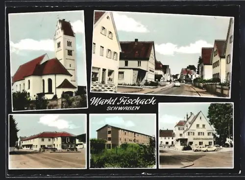 AK Markt Fischach /Schwaben, Partien der Ortschaft