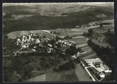 AK Gschwend / Württ., Orschaft vom Flugzeug aus