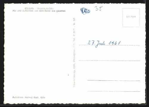 AK Köln-Deutz, Severinsbrücke