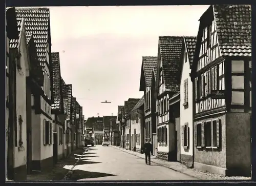 AK Lachen-Speyerdorf, Partie an der Hauptstrasse