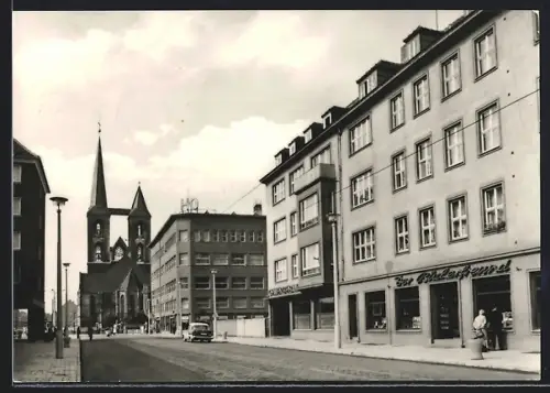 AK Halberstadt, Strassenpartie am Breite Weg