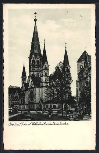 AK Berlin-Charlottenburg, Kaiser Wilhelm-Gedächtniskirche