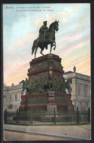 AK Berlin, Denkmal Friedrich des Grossen