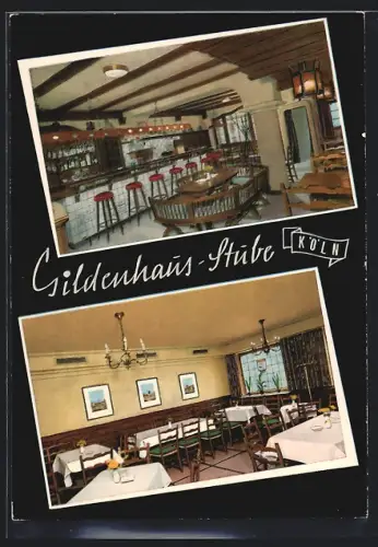 AK Köln, Restaurant Gildenhaus-Stube, Inh. Walter Lehmacher, Gr. Budengasse 10