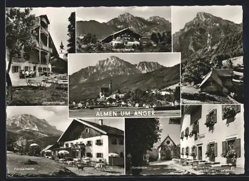 AK Anger / Staufen, Gasthaus Johannishögel, Almen im Umkreis, Fürmannalm, Steineralm