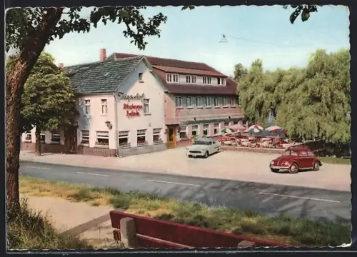 AK Glashütten im Taunus, Gaststätte und Pension Jägerhof, Reklame Würzburger Hofbräu