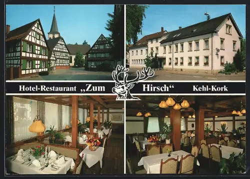 AK Kehl-Kork, Hotel und Restaurant zum Hirsch in der Gerbereistr. 20, Inh. Familie Arbogast