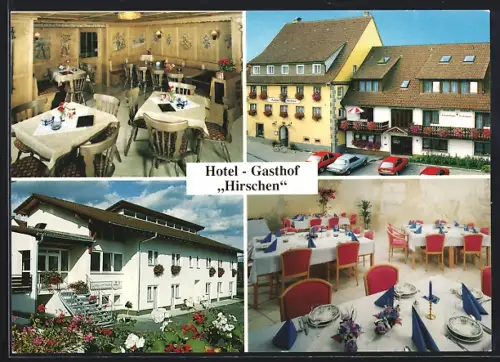 AK Löffingen-Unadingen, Geraniendorf, Hotel und Gasthof Hirschen, Inh. Familie Heer