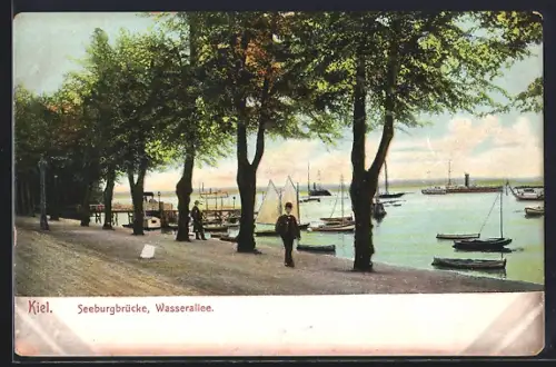 AK Kiel, Die Seeburgbrücke, Wasserallee