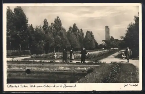 AK Laboe, Blick auf das Ehrenmal