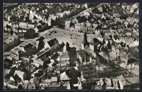 AK Glückstadt /Elbe, Ortsansicht vom Flugzeug aus