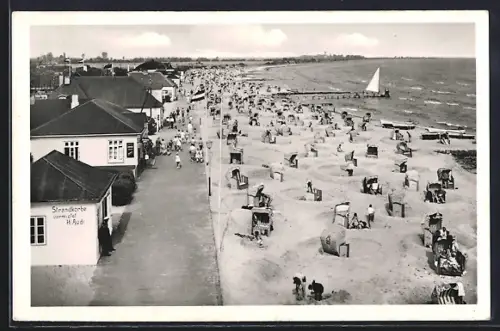 AK Kellenhusen, Strandpromende mit Strandkorbverleih H. Rudi