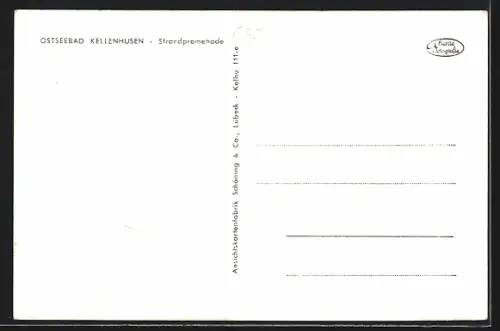 AK Kellenhusen, Strandpromende mit Strandkorbverleih H. Rudi