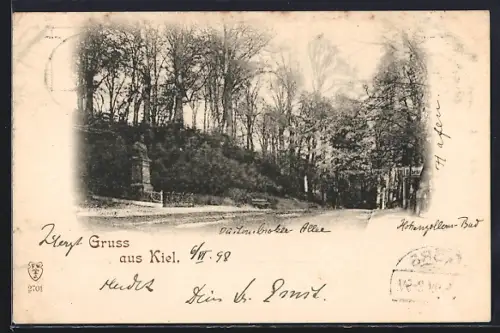 AK Kiel, Partie am Denkmal