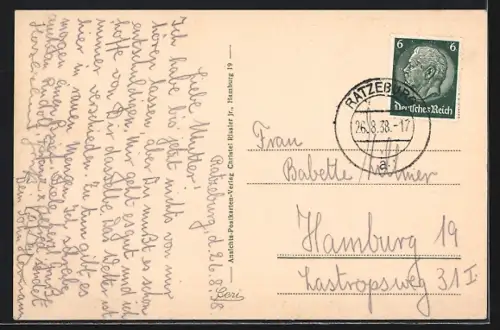 AK Ratzeburg i. Lbg., Blick vom Wasserturm