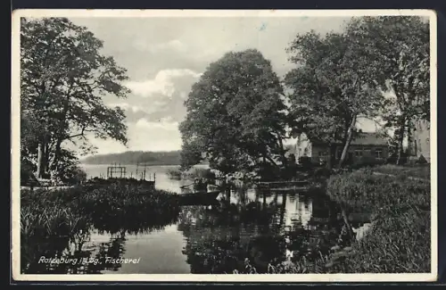 AK Ratzeburg i. Lbg., Die Fischerei mit Ruderboot