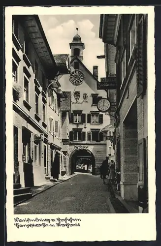 AK Laufenburg a. Hochrhein, Blick zum Rathaus