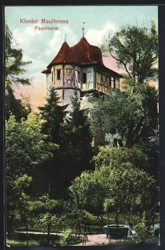 AK Maulbronn, Faustturm vom Kloster